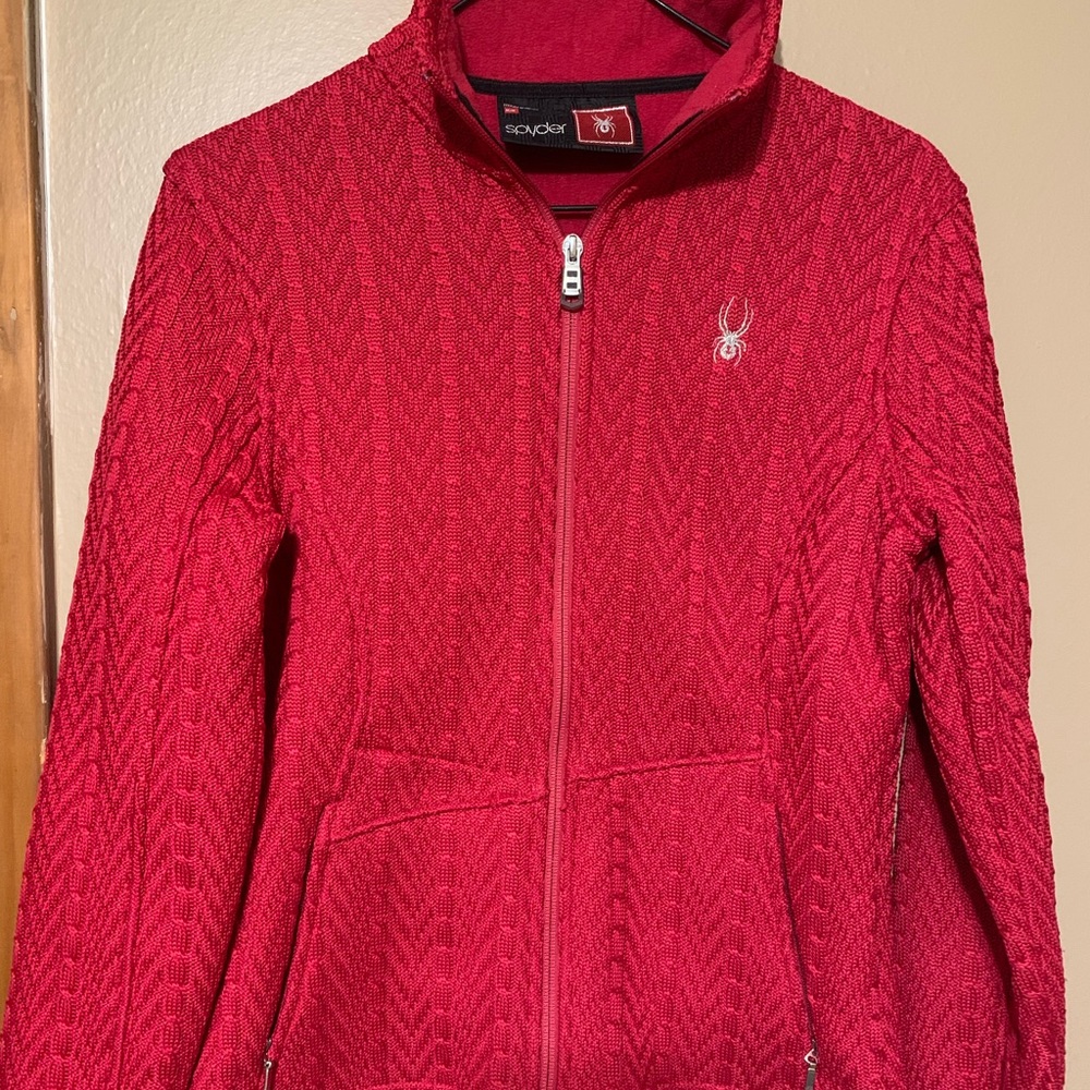 Spyder Women’s zip up active jacket sweater size Medium